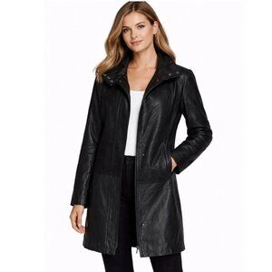 🖤 BLINK Genuine Leather Coat – Size M